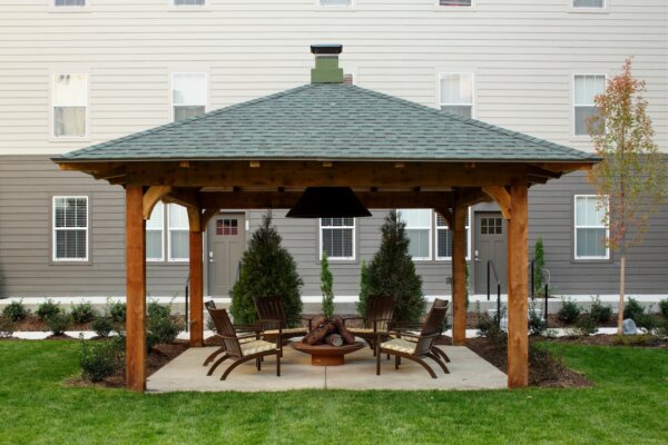 Covered Outdoor Fire Pit